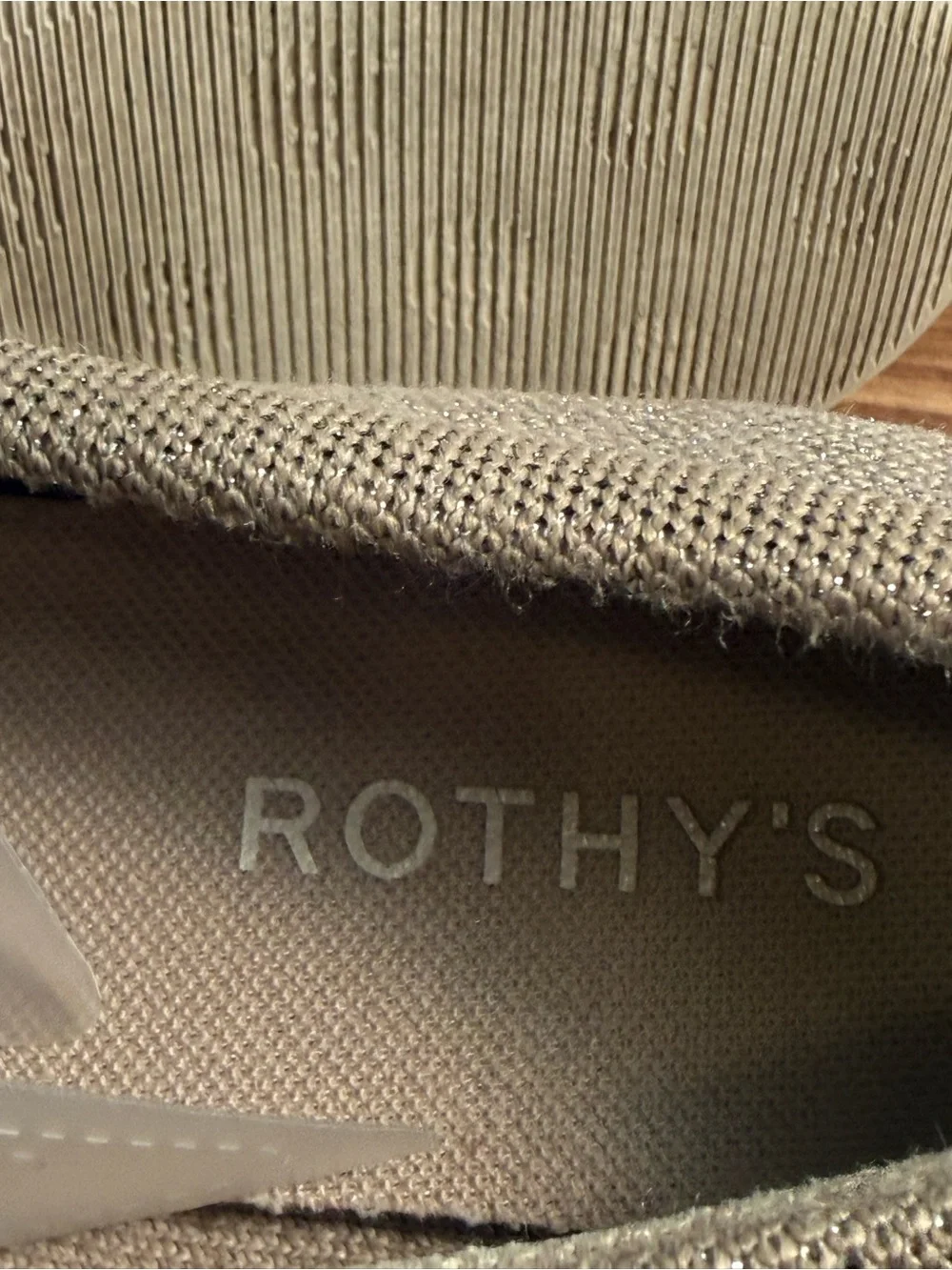 Rothy's Boat Shoe in Shimmery Sand Size 7.5